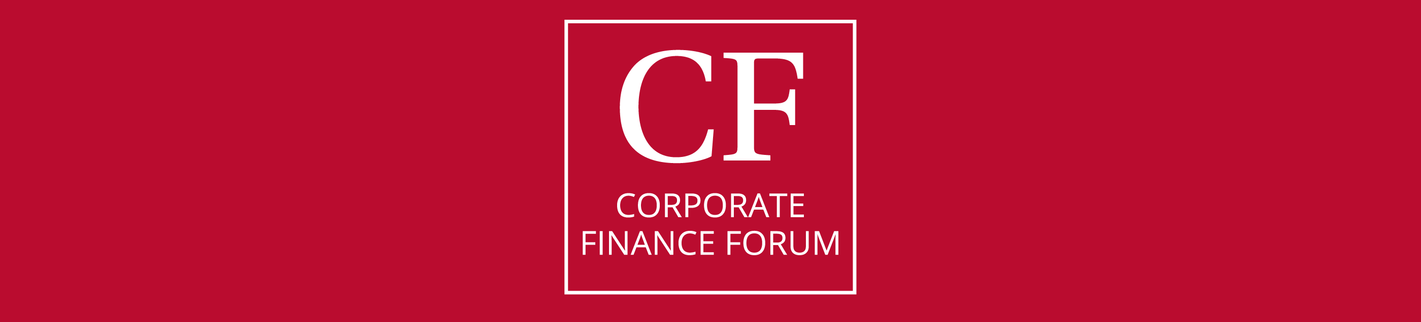 Corporate Finance Forum Header image