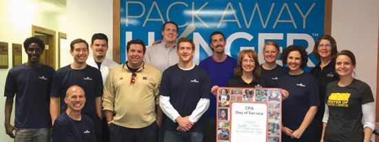 Lemler Group volunteering at Pack Away Hunger