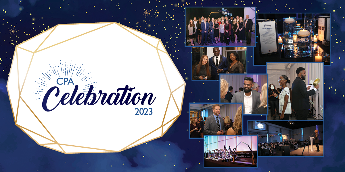 CPA Celebration 2023 logo and event photos