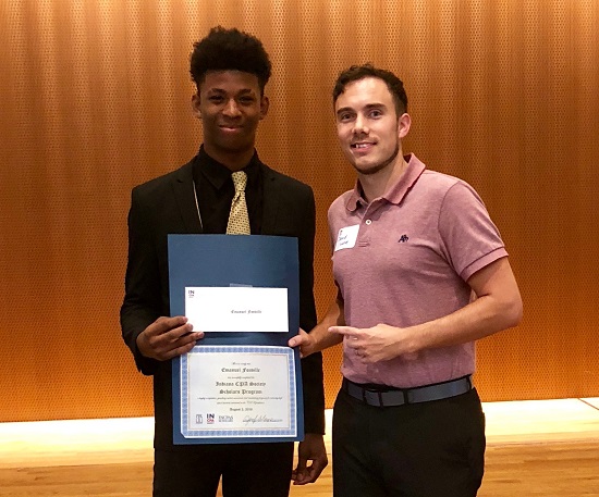 Emanuel and David at the Alumni Ambassador Workshop