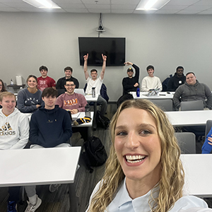 Photo of Madeline’s Intermediate Accounting II class