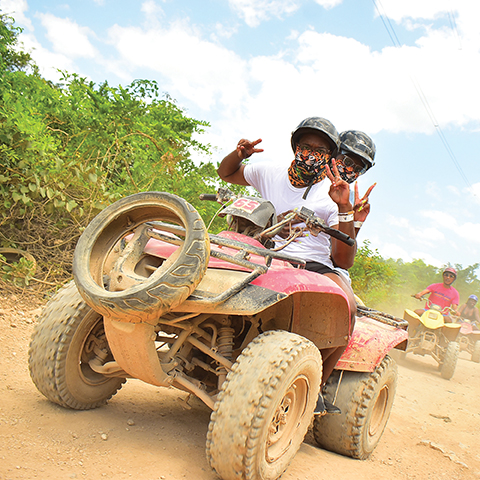 Photo of honeymoon ATV ride with wife Fantashia in Cancun, Mexico